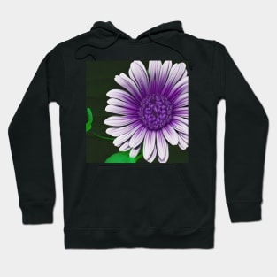 Purple Flower Design AI generated by @remlorart of Instagram Hoodie